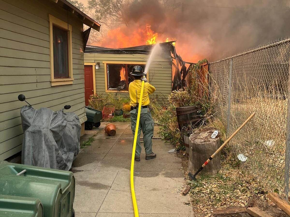 Local crews assist on California wildfires
